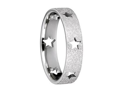 Bering Arctic Symphony Innenring breit Sparkling Effekt Edelstahl Sterne – Ringe Ring aus Edelstahl.