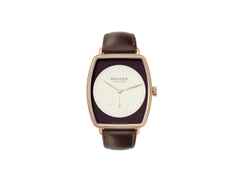Nomos Glashütte Lux Zobel Handaufzug Roségold 38,5mm weiß-braunes Zifferblatt braunes Lederband – Damenuhren Uhr ohne Datum aus 750 Rotgold. Das Gehäuse ist sonstige Form und roségold. Das Lederarmband ist braun. Das Zifferblatt ist ein Index in braun.