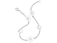 Meissen Blossom Blütenarmband Weißgold mit Brillanten – Armschmuck Armband aus 750 Weißgold.