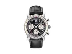 Sinn Spezialuhren 903 St II Navigationschronograph Automatik Edelstahl 41mm schwarzes Zifferblatt schwarzes Lederband – Herrenuhren Chronograph aus Edelstahl und Leder. Das Gehäuse ist rund und silber. Das Lederarmband ist schwarz. Das Zifferblatt ist arabisch Index und schwarz.