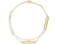 Nanis Libera Collier Gelbgold lang – Halsschmuck Collier aus 750 Gelbgold. – Ansicht 3