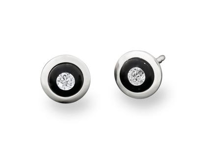 Schmuckwerk Glasklar Schale Ohrstecker Platin 6mm – Ohrschmuck Ohrstecker aus 950 Platin.