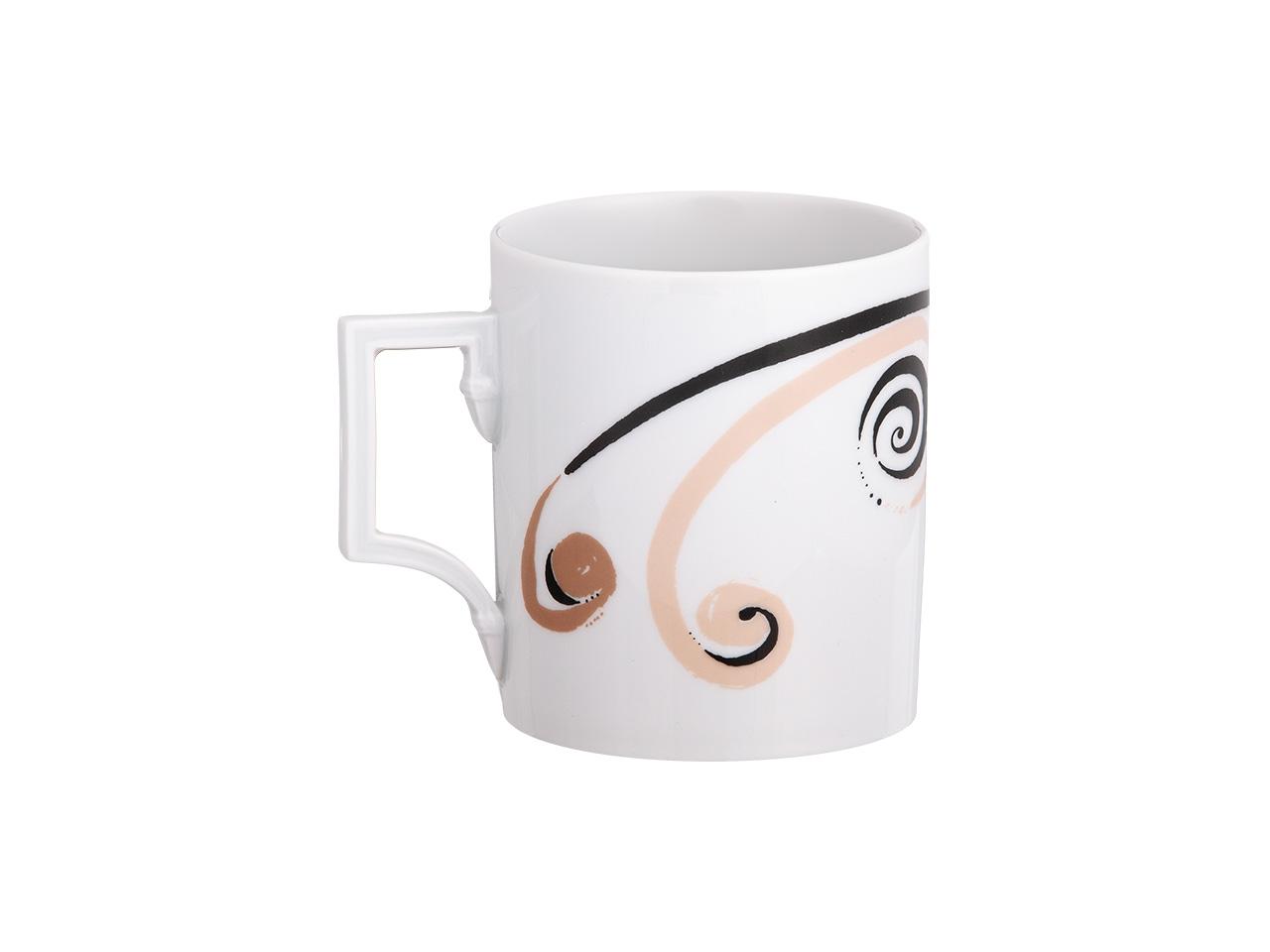 Meissen MUG Henkelbecher Juwelier Roller Art Edition "Dagmar Zemke, Lunar" – Porzellanwaren Tafelporzellan in weiß und aus Porzellan und vergoldet. – Ansicht 3