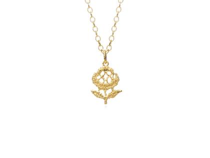 Brigitte Adolph Jewellery Design Petite Fleur Anhänger Silber vergoldet – Anhänger Anhänger ohne Besatz in gelbgold und aus 925 Silber vergoldet.