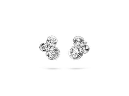 Schaffrath Calla Ohrstecker Palladiumweißgold mit Brillanten – Ohrschmuck Ohrstecker aus 750 Weißgold.