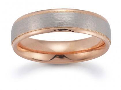 Gerstner Trauring Nr. 12 – Ringe Trauring aus 585 Weißgold/Rotgold.