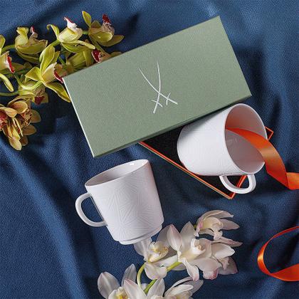 Meissen Henkelbecher  Set "Vitruv Graphic" – Porzellanwaren Tafelporzellan in weiß und aus Porzellan. – Ansicht 3