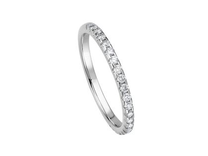 Giloy-Bellaluce Bella Luce Damenring 0,30ct – Ringe Ring mit Besatz aus 585 Weißgold.
