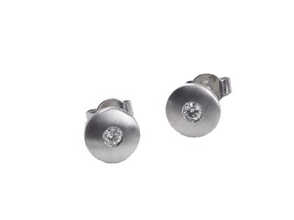 Meilenstein Set   5 Ohrstecker Platin mit Brillanten – Ohrschmuck Ohrstecker aus 950 Platin.
