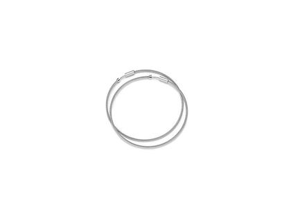 Niessing Colette Creolen 30mm Fine Gray – Ohrschmuck Creolen aus 750 Weißgold.