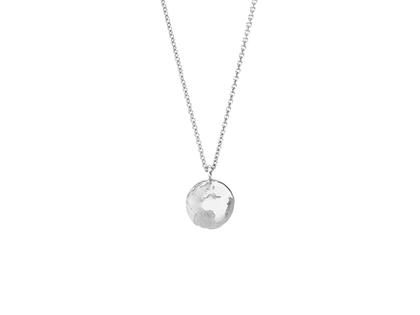 Schmuckwerk Meine Welt: Individuelle Weltkugel mit Ihren Lieblingszielen in Platin 10mm – Anhänger Anhänger ohne Besatz aus 950 Platin.