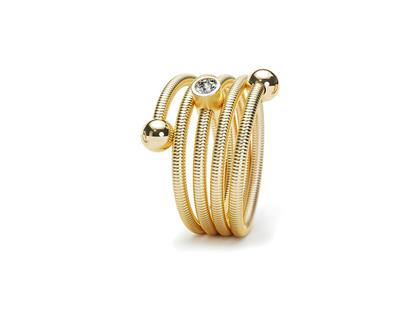 Niessing Colette C Embrace Ring mit Fassung 4-fach Classic Yellow – Ringe Ring mit Besatz aus 750 Gelbgold.
