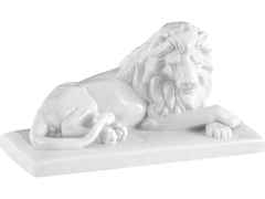 Meissen Figur Löwe weiß – Porzellanwaren Porzellandekoration in weiß und aus Porzellan.