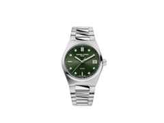Frederique Constant Highlife Ladies Quarz Edelstahl 31mm grünes Zifferblatt Metallband – Damenuhren Uhr mit Datum aus Edelstahl. Das Gehäuse ist rund und silber. Das Edelstahlarmband ist silber. Das Zifferblatt ist ein Index in grün.