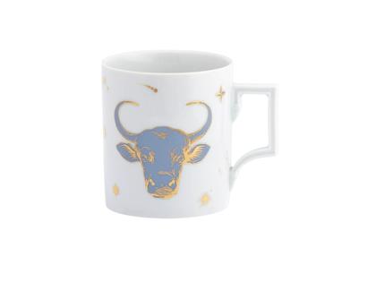 Meissen Zodiac Collection Henkelbecher "Stier" – Porzellanwaren Tafelporzellan in weiß und aus Porzellan.