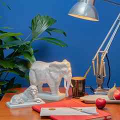 Meissen Figur Elefant weiß – Porzellanwaren Porzellandekoration in weiß und aus Porzellan. – Ansicht 2