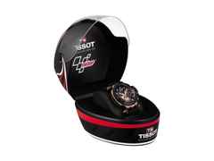 Tissot T-Race MotoGP              2019 Chronograph  Limited Edition Quarz – Herrenuhren Chronograph aus Edelstahl und PVD beschichtet. Das Gehäuse ist rund und roségold. Das Kautschuk / Kunststoff / Silikon Armband ist schwarz. Das Zifferblatt ist ein Index in schwarz. – Ansicht 4
