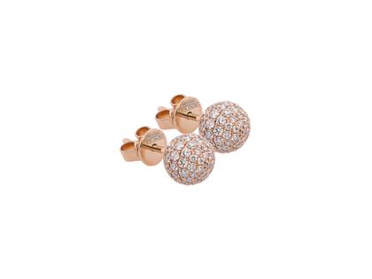 Meissen Pearl Collection Pavé Ohrstecker Roségold mit Brillanten 0,650ct – Ohrschmuck Ohrstecker in roségold und aus 750 Rotgold.