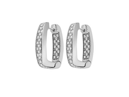 Fope Eka Creolen Weißgold mit Brillanten 1,40ct – Ohrschmuck Creolen aus 750 Weißgold.