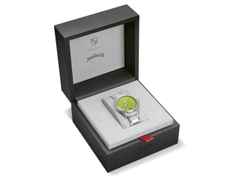 Oris ProPilot X Kermit Automatik Titan 39mm grünes Zifferblatt Metallband – Herrenuhren Uhr mit Datum aus Titan. Das Gehäuse ist rund und grau. Das Titanarmband ist grau. Das Zifferblatt ist ein Index in grün. – Ansicht 6