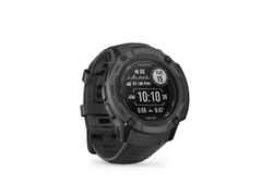 Garmin Instinct 2X Solar faserverstärktes Polymer schiefergrau 50 mm Kautschukband schiefergrau – Damenuhren Uhr Multifunktion aus Kautschuk und Kunststoff. Das Gehäuse ist rund und schwarz. Das Kautschuk / Kunststoff / Silikon Armband ist schwarz. Das Zifferblatt ist digital und schwarz. – Ansicht 5