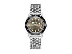 Rado Captain Cook Edelstahl braun Lederband Limited Edition – Herrenuhren Uhr mit Datum aus Edelstahl und Keramik. Das Gehäuse ist rund und silber. Das Lederarmband ist braun. Das Zifferblatt ist ein Index in braun. – Ansicht 2