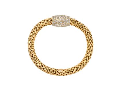 Fope Love Nest Flex'It Armband Gelbgold 1 Schmuckelement Brillanten 3,93ct M flexibel – Armschmuck Armband aus 750 Gelbgold. – Ansicht 2