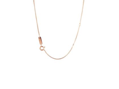 Meissen Collierkette Venezia halbrund Silber rosévergoldet 50cm – Halsschmuck Collierkette in roségold und aus 925 Silber vergoldet.