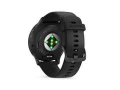 Garmin Venu 3 faserverstärktes Polymer Schiefergrau 45mm schwarzes Kautschukband – Herrenuhren Uhr Multifunktion aus Edelstahl, Kautschuk, Kunststoff und PVD beschichtet. Das Gehäuse ist rund und anthrazit. Das Kautschuk / Kunststoff / Silikon Armband ist schwarz. Das Zifferblatt ist digital und schwarz. – Ansicht 5