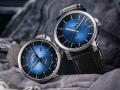 Mühle Glashütte 29er Casual Automatik Edelstahl 42,4mm blaues Zifferblatt braunes Lederband – Herrenuhren Uhr mit Datum aus Edelstahl und Leder. Das Gehäuse ist rund und silber. Das Lederarmband ist blau. Das Zifferblatt ist ein Index in braun. – Ansicht 9