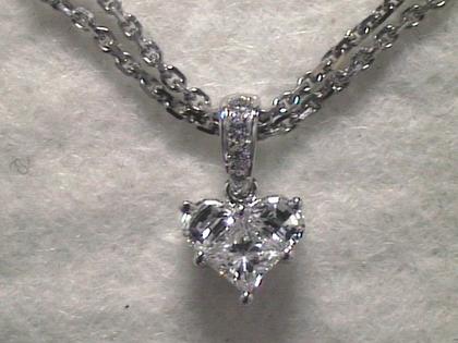 N1 Diamonds Lady Heart Anhänger Diamanten 0,39ct TW vsi – Anhänger Anhänger mit Besatz aus 750 Weißgold.
