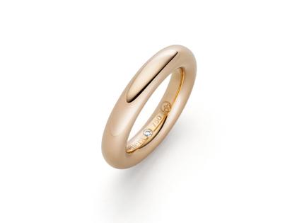IsabelleFa Rotonde Ring Roségold 4,5mm – Ringe Ring aus 750 Rotgold.
