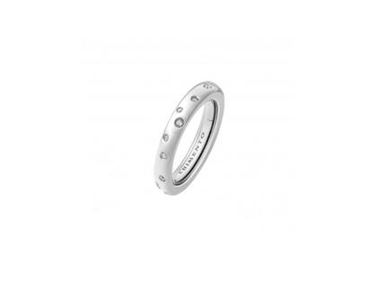 Chimento Forever Brio Ring Weißgold 4mm mit Brillanten 0,150ct – Ringe Ring mit Besatz in silber und aus 750 Weißgold.