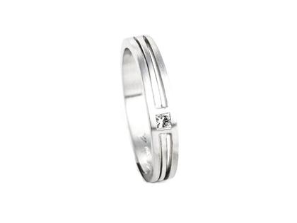 Meilenstein Set  6 Damenring Platin Diamant Princess – Ringe Ring mit Besatz aus 950 Platin.