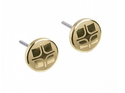 Ernstes Design E321 Ohrstecker – Ohrschmuck Ohrstecker aus Edelstahl und und vergoldet.