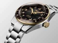 Longines Spirit Zulu Time Automatik Edelstahl 39mm Gelbgold-Lünette graues Zifferblatt Metallband – Herrenuhren Uhr mit Datum aus 750 Gelbgold, Edelstahl und Keramik. Das Gehäuse ist rund und silber-gelbgold. Das Edelstahlarmband ist silber. Das Zifferblatt ist arabisch Index und grau. – Ansicht 4