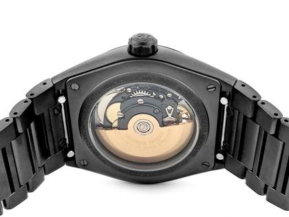 Frederique Constant Highlife Skeleton Automatik Edelstahl 41mm skelettiertes Zifferblatt Metallband FC-310DGSKT4TNH6B Full Set Occasion Neu – Herrenuhren Uhr ohne Datum aus Edelstahl und PVD beschichtet. Das Gehäuse ist rund und grau. Das Edelstahlarmband ist grau. Der Zifferblatt ist ein Index. – Ansicht 2