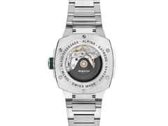 Alpina Alpiner Extreme Automatik Edelstahl 39mm grünes Zifferblatt Metallband – Herrenuhren Uhr mit Datum aus Edelstahl. Das Gehäuse ist rund und silber. Das Edelstahlarmband ist silber. Das Zifferblatt ist ein Index in grün. – Ansicht 2