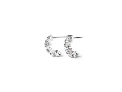 Niessing Vivida Creolen Platin 2,8mm mit Brillanten 0,800ct – Ohrschmuck Ohrstecker aus 950 Platin.