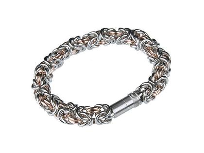 Ernstes Design A85 Armband ED Varia – Armschmuck Armband aus Edelstahl und und vergoldet.