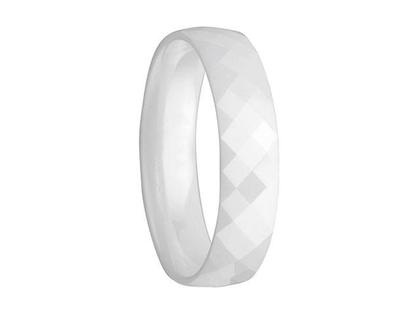 Bering Arctic Symphony Innenring breit facettiert Keramik weiß – Ringe Ring aus Keramik.