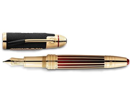 Montblanc Limited Edition Great Characters Jimi Hendrix 1942 Füllfederhalter – Schreibgeräte Füllfederhalter aus Metall und und vergoldet. – Ansicht 5