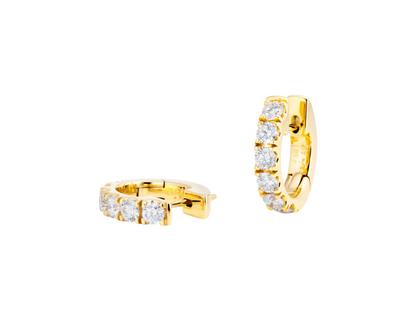 Capolavoro Diamante in Amore Creolen Gelbgold – Ohrschmuck Creolen aus 750 Gelbgold.