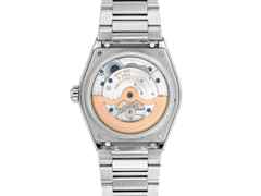 Frederique Constant Highlife Perpetual Calendar Manufacture Automatik Edelstahl 41mm blaues Zifferblatt Metallband – Herrenuhren Uhr mit Kalender aus Edelstahl. Das Gehäuse ist rund und silber. Das Edelstahlarmband ist silber. Das Zifferblatt ist ein Index in blau. – Ansicht 2