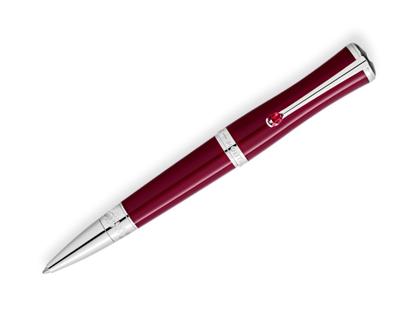 Montblanc Muses Maria Callas Special Edition Rubinrot Kugelschreiber – Schreibgeräte Kugelschreiber in silber und aus Edelharz und platiniert.
