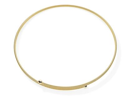 Niessing Colette C Embrace Collier 2-fach Classic Yellow 125mm – Halsschmuck Collier aus 750 Gelbgold.