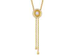 Jörg Heinz Swing Boho Y-Collier XL Gelbgold 80cm mit Brillanten 1,44ct – Halsschmuck Collier in gelbgold und aus 750 Gelbgold. – Ansicht 2
