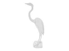 Meissen Figur Reiher weiß – Porzellanwaren Porzellandekoration in weiß und aus Porzellan.