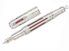 Montblanc Writers Edition                2020: Limited Edition Victor Hugo 1831 Füllfederhalter – Schreibgeräte Füllfederhalter aus 750 Gelbgold, Metall und und platiniert.
