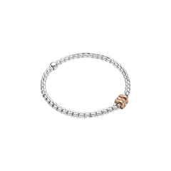 Fope Eka Tiny Armband Weißgold schmal mit Brillanten – Armschmuck Armband aus 750 Weißgold.